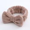 Leopard Print Coral Velvet Hair Band, Female Hair Band, Bow Knot, Plush Hair Band, Cute Wash Face, Solid Color Headband, Hair Accessories
