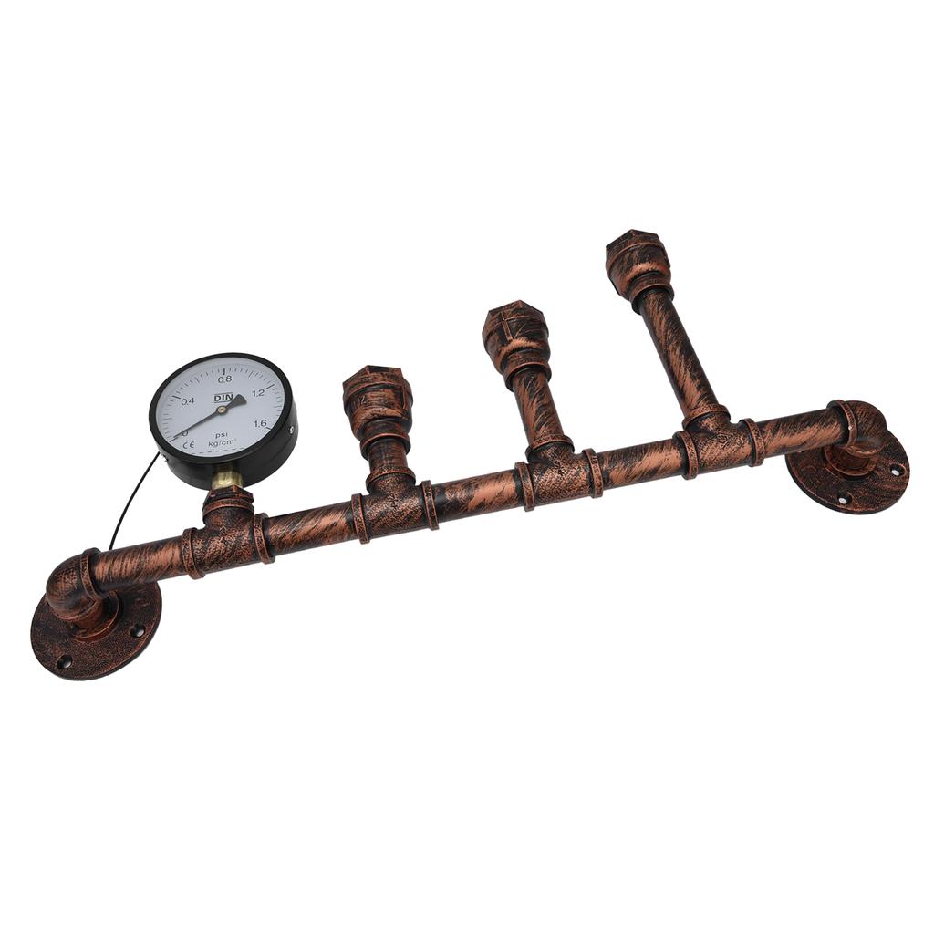 Настенный светильник из железа с тремя головками, светильник в стиле стимпанк в стиле ретро с цоколем E27 для ресторана