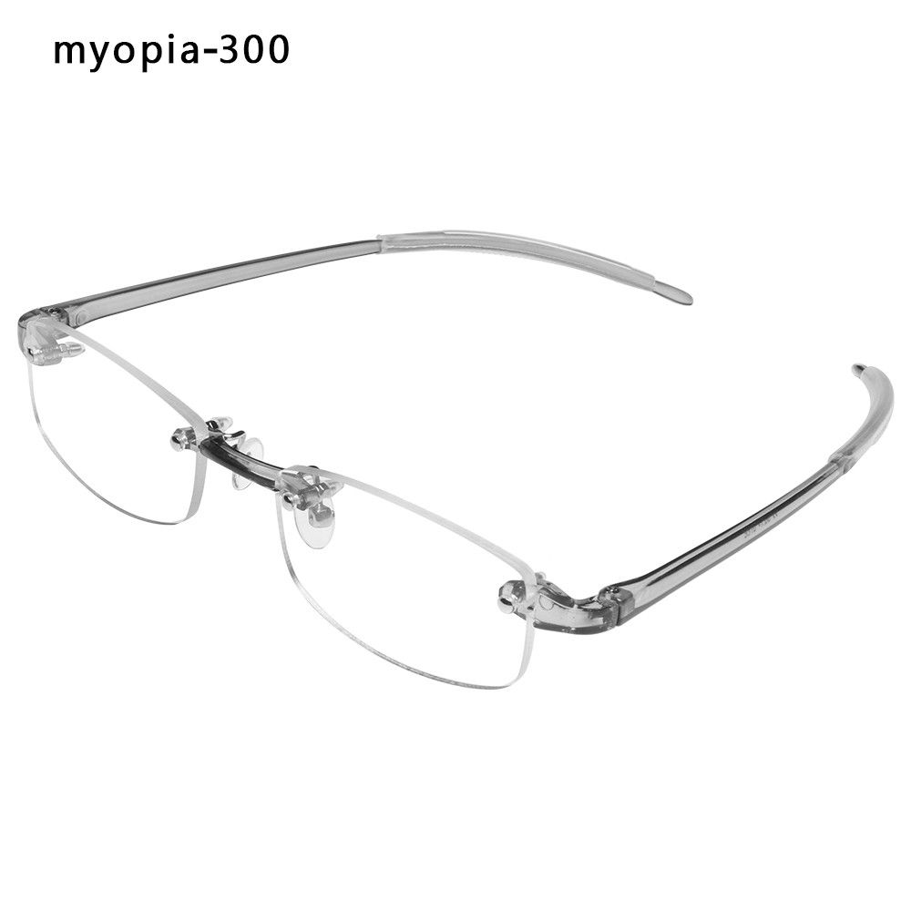 Transparent Grey Ultra Light Resin Metal Reading Glasses Myopia Glasses Eyeglasses Vision Care