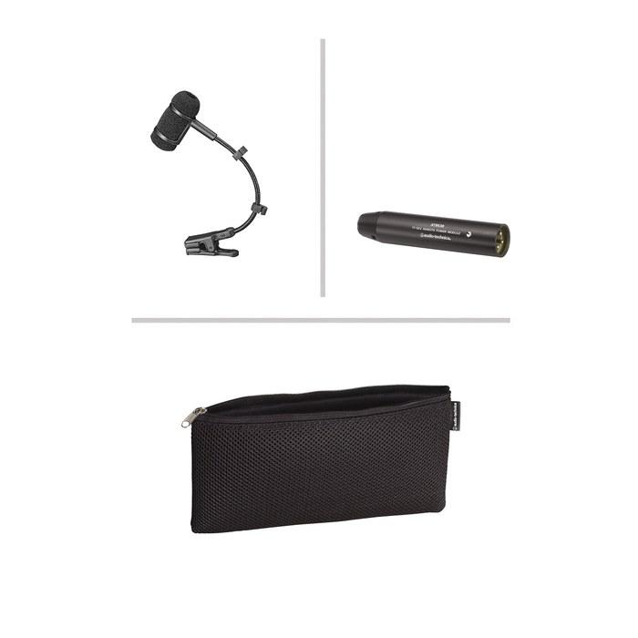 [Audio-Technica] Конденсаторный микрофон PRO35 - XLR, для духовых/саксофона/трубы. Включает держатель для микрофона. Задний электрет, однонаправленный.