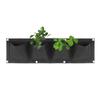 4 Pockets Wall Hanging Planting Bags Gardening Flowers Plant Grow Pot Planter Vegetables Black Wall Bags Home Tools