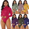 Women's Sexy Long Sleeve Turtleneck Slim Fit Jumpsuit - 12 Colors Winterwear