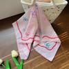 Elegant Sweet Bowknot Turban Korean Triangular Hair Band Elegant Fresh Small Scarf  Girls