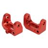 OT003 1 Pair Metal Front Caster Block for KYOSHO 4WD Optima Maxima 1 10 Off Road Vehicle(Red )