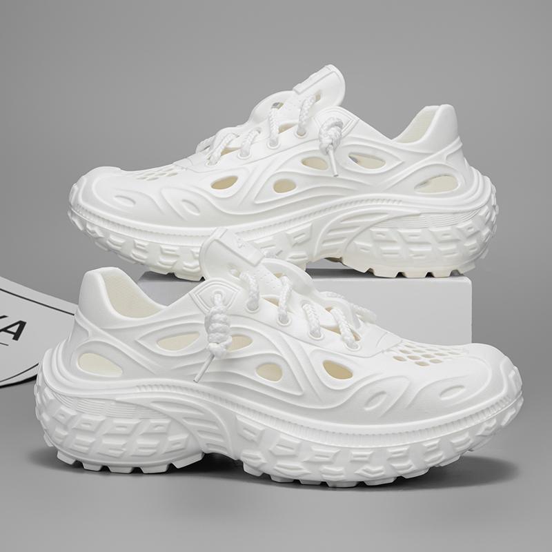 Fashion Summer Men Sandals Light EVA Men's Casual Shoes Hole Shoes Clogs Lovers Home Garden Outdoor Male Beach Flat Slippers Big Size