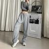 Casual Sports Women Loose Hundred with The Trend of Korean Version of The Harun Bunch of Feet High-waisted Casual Straight Guard Trousers Plus Size