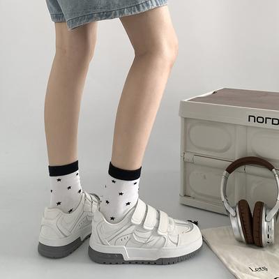 Модные повседневные туфли на платформе с круглым носком, универсальные, для интернет-знаменитостей, белые женские туфли 2025, новая летняя новинка, увеличивающие рост, тренировочные туфли