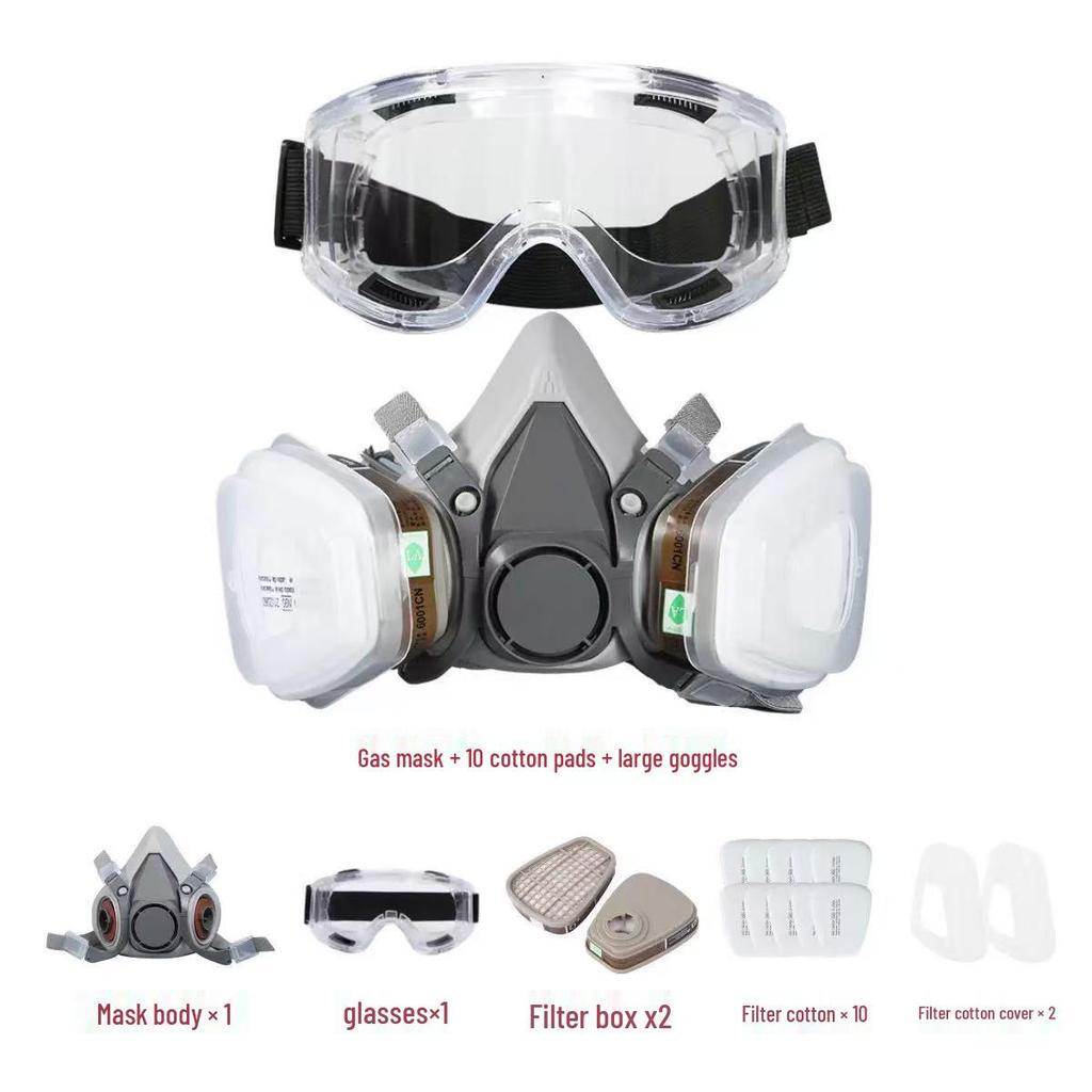 6200 Model Mask for Spray Painting, Pesticide, Decoration, Grinding, Chemical, Firefighting, and Dust Protection