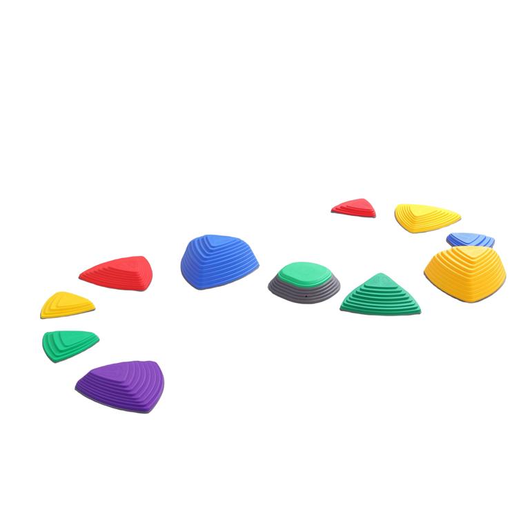 Sensory path river stones Childrens balancing stones  stepping stones  motor skills and coordination Triangle