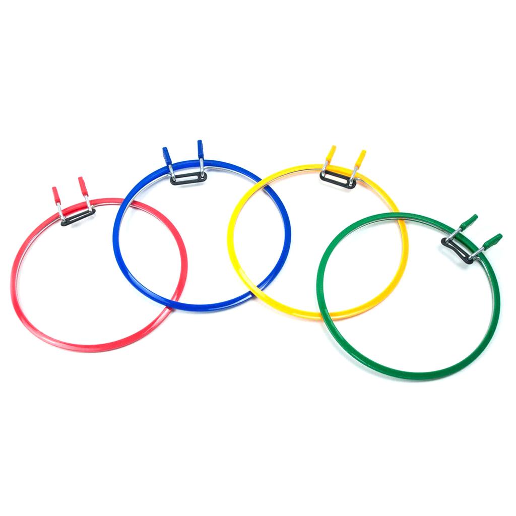 Регулируемые круглые пяльцы с пружинным зажимом для вышивки и шитья