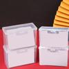 Коробка для хранения игральных карт Прозрачная пластиковая коробка для карточек Коробка-органайзер для визиток Подставка с защелкой