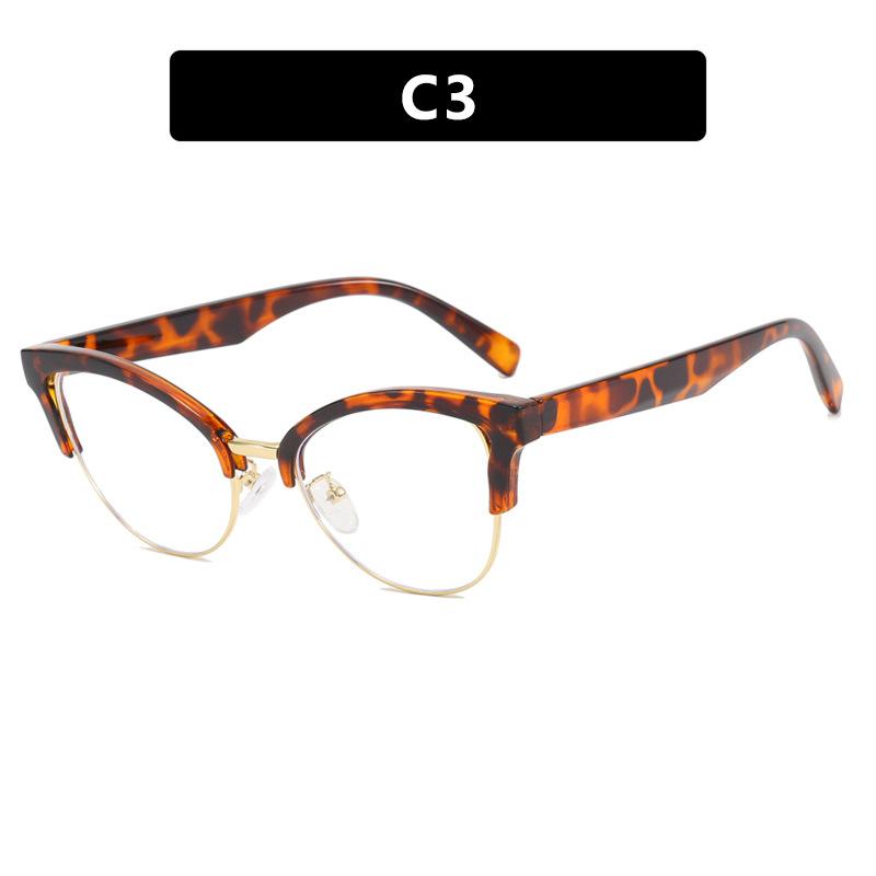 Женские очки с защитой от синего света, модные индивидуальные очки в стиле ретро, ​​простые очки без оправы, мужские студенческие деловые очки для поездок на работу