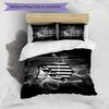 Fc Crest Design Printed Pattern Duvet Cover Set – includes 1 duvet cover and 2 matching pillowcases Bedroom decor Christmas gifts