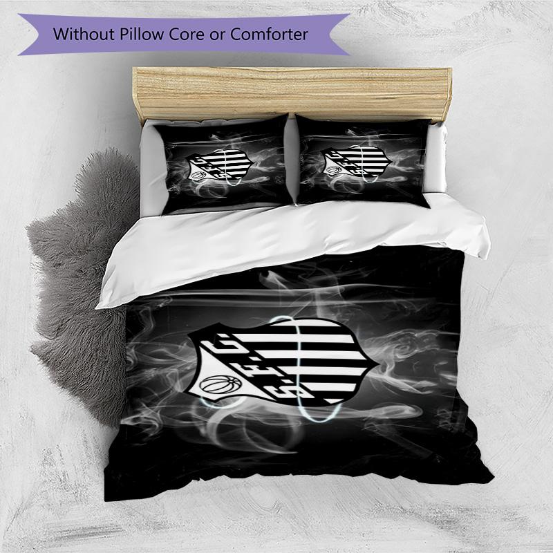 Fc Crest Design Printed Pattern Duvet Cover Set – includes 1 duvet cover and 2 matching pillowcases Bedroom decor Christmas gifts