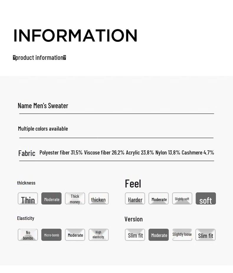 Мужской пуловер Hodo из смесовой кашемировой пряжи