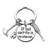 Dad Keychain Dad Gifts from Son Daughter Christmas Gift Keyring Father's Day Gift for Dad Papa Daddy