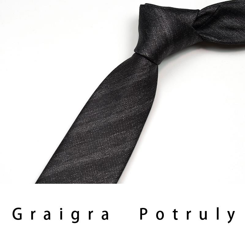 Qiandongge Suit And Tie Men'S Striped 8Cm Casual Tie Coffee Gray Dark Green Retro Work Plaid