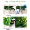 Модульный тип Поставщик растений Вертикальный горшок для растений Настенные принадлежности Цветник Зеленый подвесной растущий комнатный настенный декор для дома