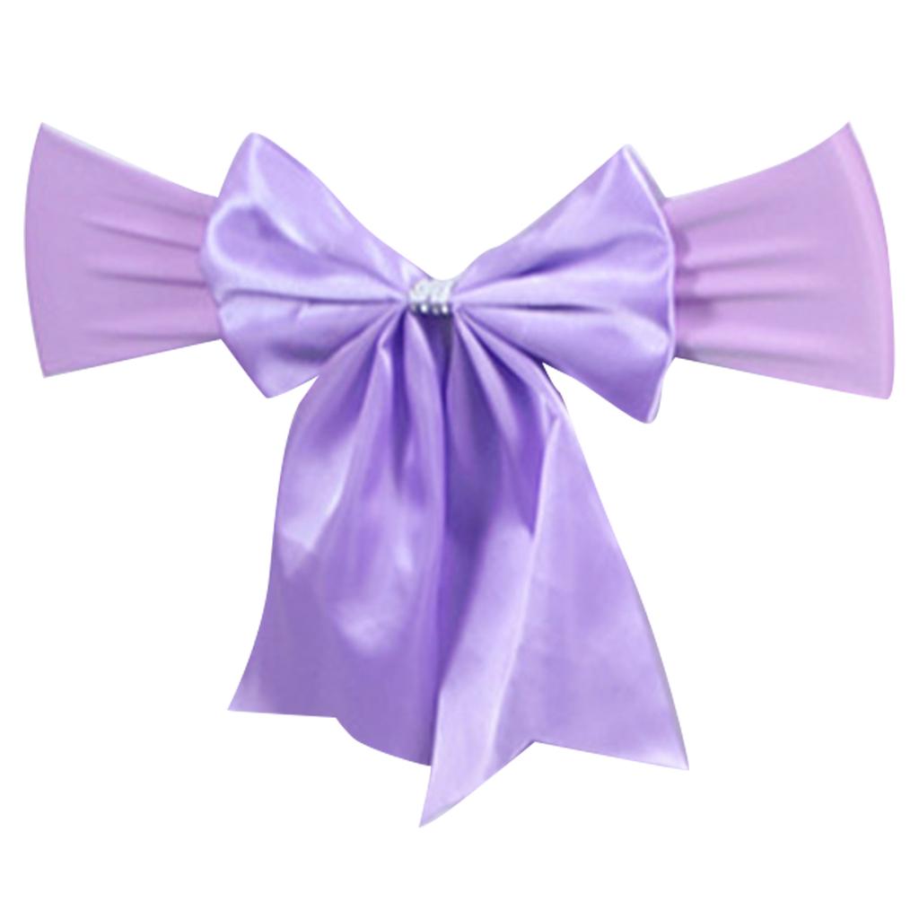 Полиэстеровый бант на стул, эластичная лента для стула, идеально подходит для свадебных украшений и праздничных мероприятий, мягкий и прочный материал