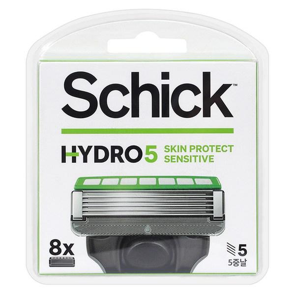 Schick Hydro 5 SkinProtect Sensitive Razor Blades, 8 Pieces, 1 Piece ,Korean Razor Blade