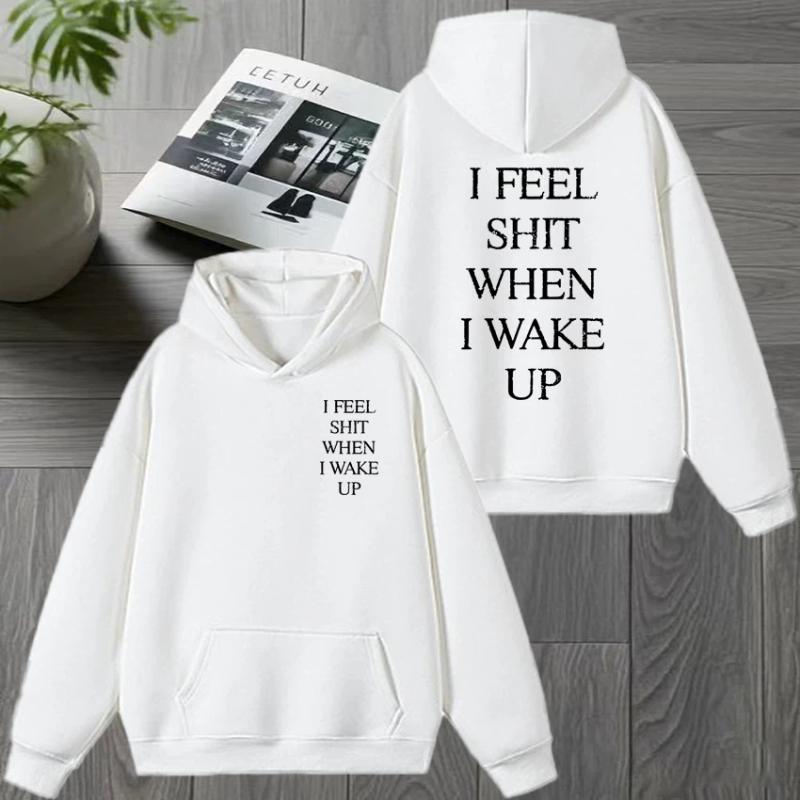 Yungblud I Feel Shit When I Wake Up Tour Двусторонний свитшот Мужчины женщины Флисовая толстовка Унисекс Повседневные пуловеры