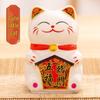 Creative Ceramic Cute Cat Mini Ornaments: Japanese Lucky Fortune Cat for Office Desk.