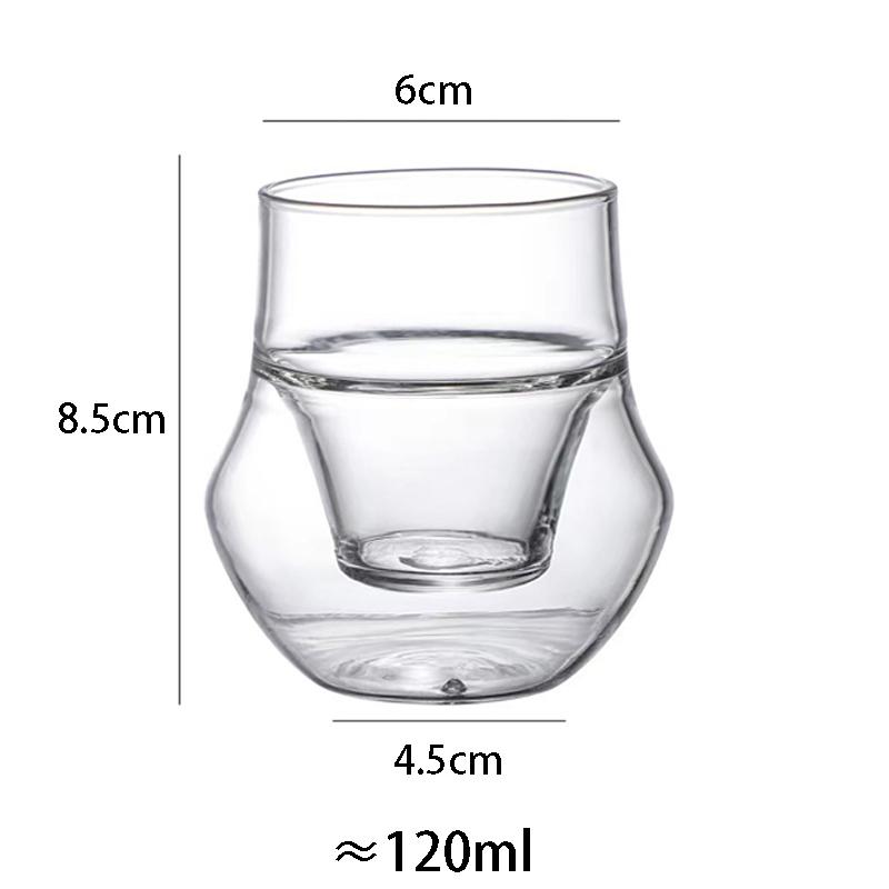 2/4/8 шт. Двойные стенки стеклянные чашки для эспрессо 120/130 мл изолированные прозрачные стаканы для кофе кружки для чая латте набор кофейных принадлежностей