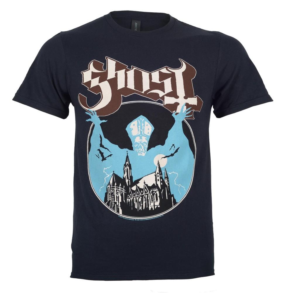 Ghost BC T Shirt Opus Eponymous Black Classic Metal Rock Band Logo Official New