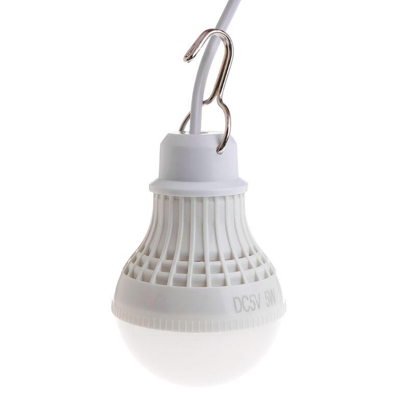 Переносная энергосберегающая лампа с USB на крючке. 5W 10 LED