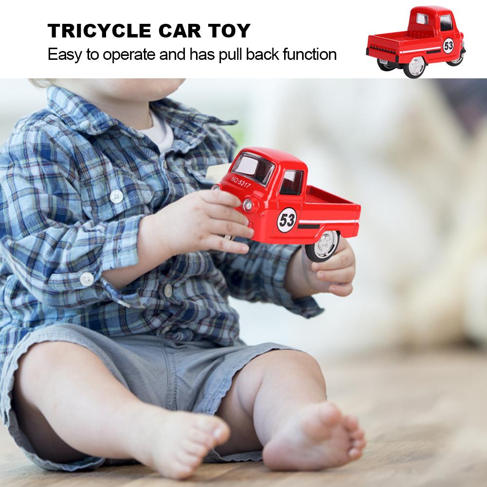 Сплав Трехколесный Велосипед Модель Автомобиля Высокая Симуляция Классический Детский Игрушка Инерционный Транспорт
