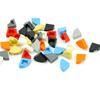 200Pcs DIY 25269 Smooth Triangle Building Blocks Flat Tile Round 1x1 Quarter 1/4 Parts Assembles Bricks Compatible Kid Toys