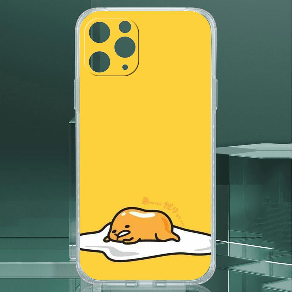 Прозрачный чехол Gudetama для Apple iPhone 14 11 13 12 Pro 7 8 Plus XR X XS Max 6 6S 14Pro, силиконовый чехол для телефона