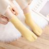 3 Pairs Woman Girl Winter Tabi Socks Short Tube Warm Two Toed Sock Thick Soft Cozy Plush Solid Color Split Toe Bed Sleep Socks
