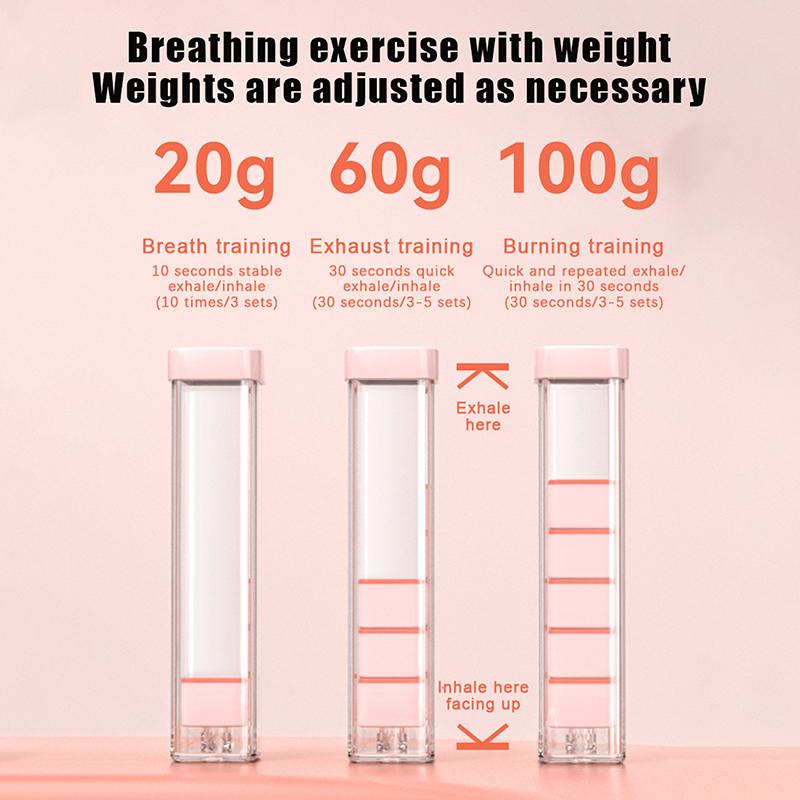 Тренажер для дыхательных упражнений – Тренажер для мышц живота и Улучшитель емкости легких, Подходит для мужчин, женщин и взрослых