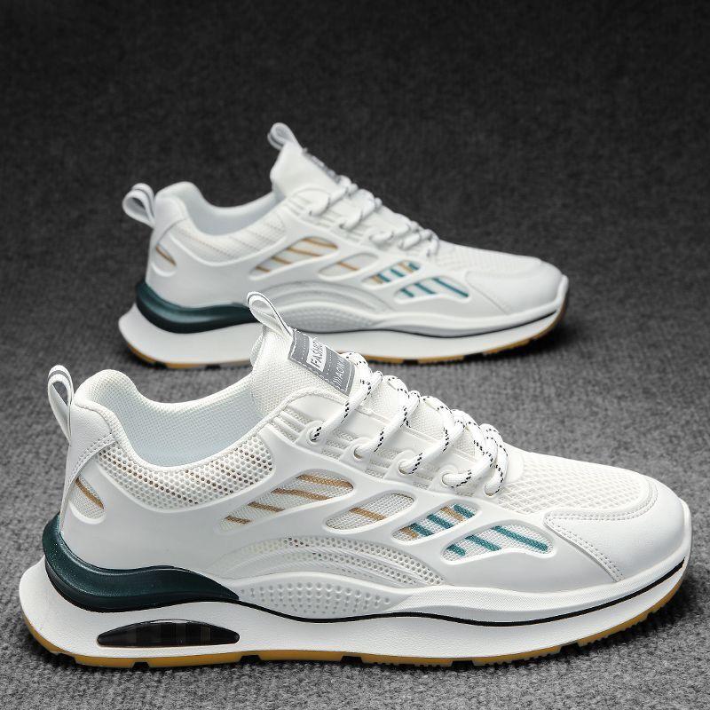 Breathable Mesh Sports Shoes Men's Korean Version Versatile White Shoes Mesh Shoes Running Casual Shoes