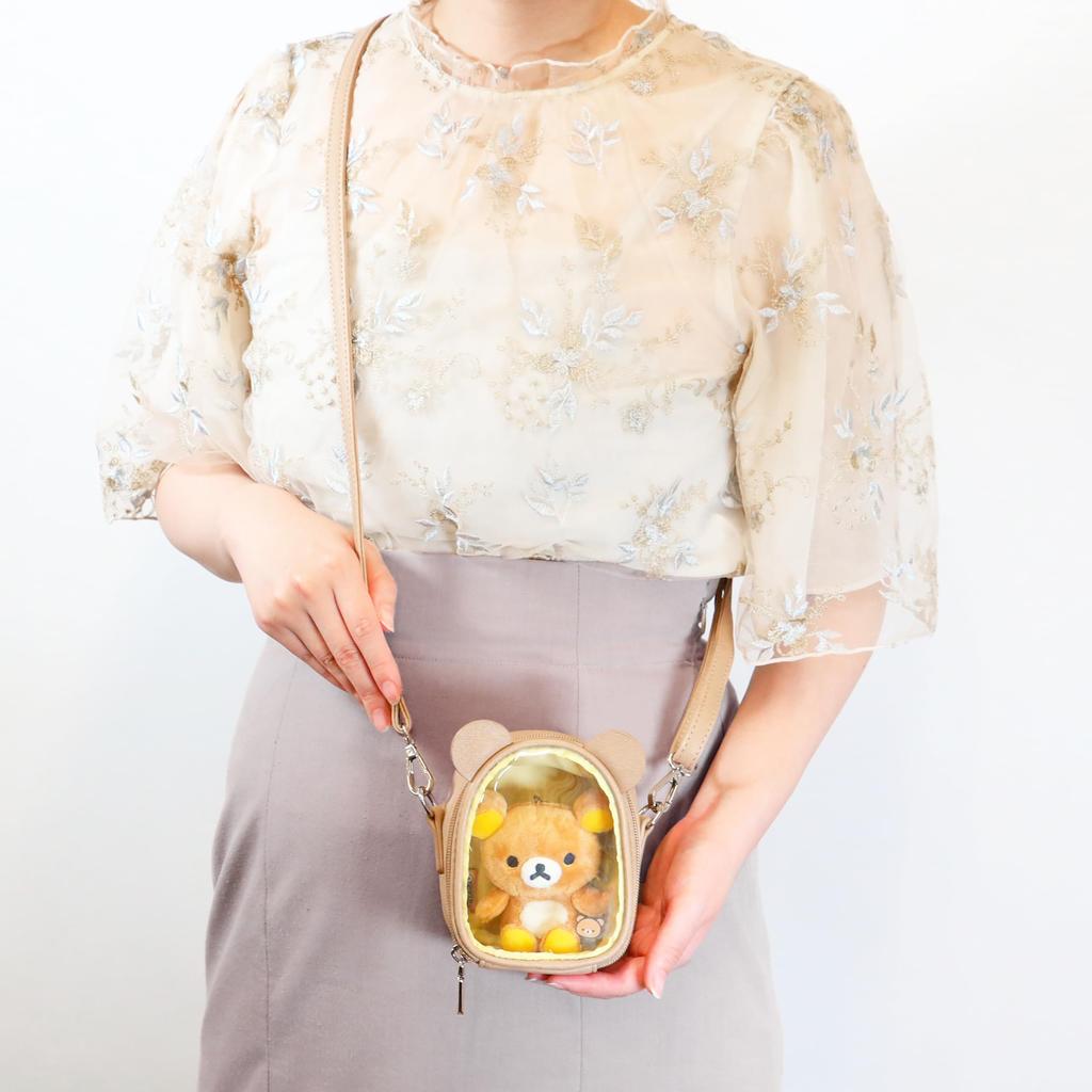 [OZaKKa] Мини плюшевый кошелек (Коричневый Когума) OMNC-RK-C Плюшевая активность Ошикацу