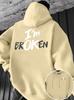 The  hoodie for Spring and Autumn 2025 features a casual fashionable and comfortable 3D letter pattern print