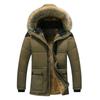 Cotton Clothes Medium and Long Hooded Cotton-padded Clothes Trendy Men's Casual Men's Thickened Large Size Jacket