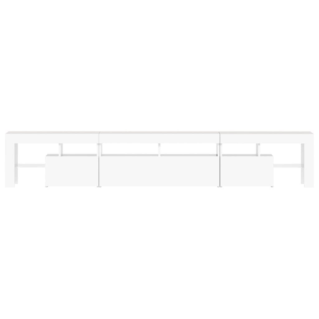 Vidaxl Szafka Pod Tv Z Oświetleniem Led, Biała, 230X36,5X40 Cm