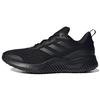 Alphacomfy Anti-Wear Sports Fabric Slip-Resistant Durable Low-Top Running Shoes Men Sneakers Black GZ3465