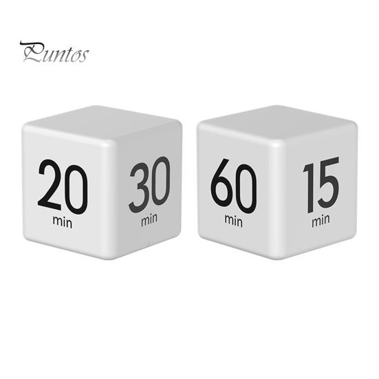 Вращающийся таймер Pomodoro на 1-60 минут с предустановленным светодиодным дисплеем, регулируемым объемом, таймер-куб для работы, учебы, кухни, портативный, с сенсорным управлением, регулируемый