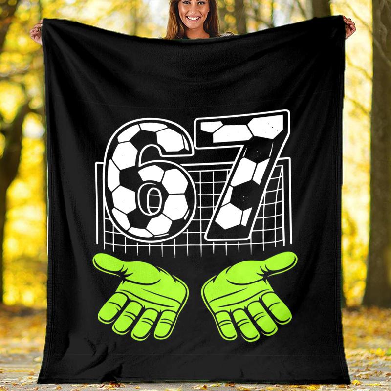 67 Theme Printed Blanket,Perfect for Couch, Bed, Travel & Outdoor Use | Machine Washable, Cozy & Durable.