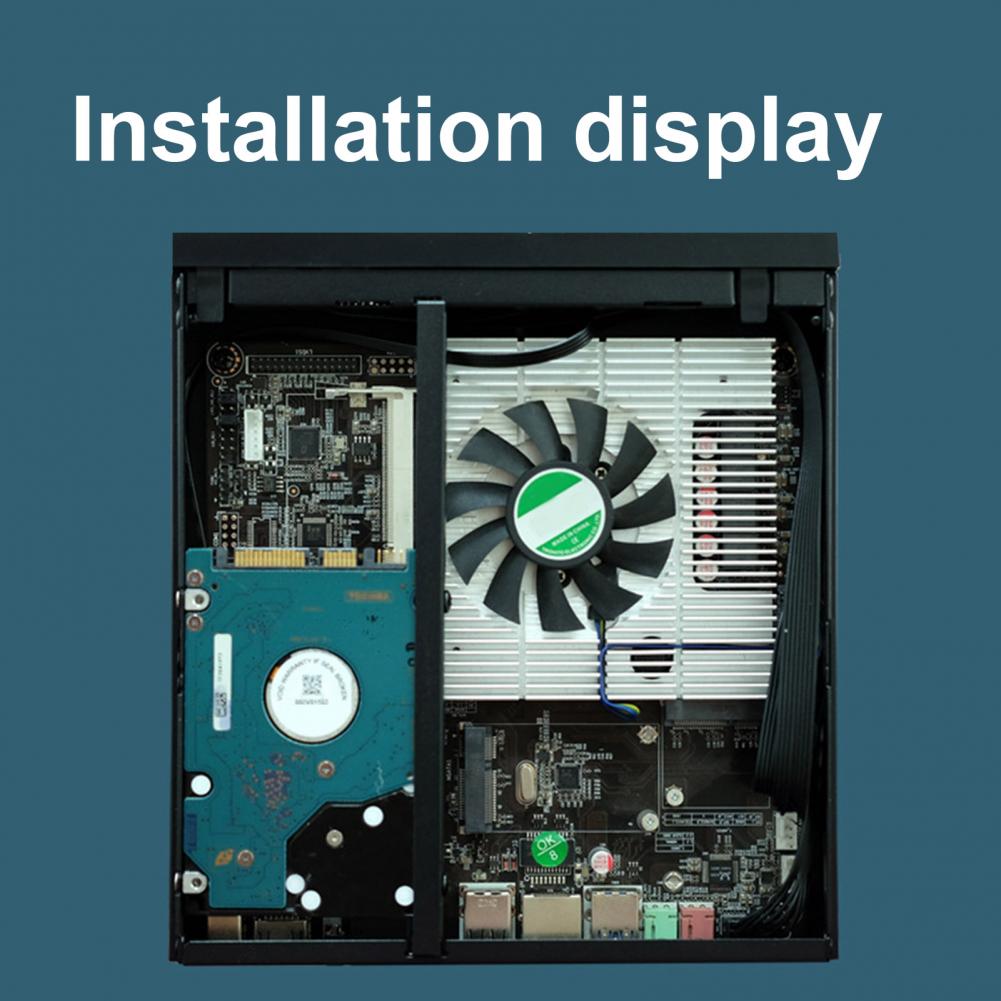 Корпус компьютера половинной высоты, компактный корпус Mini Itx с креплением Vesa для быстрого рассеивания тепла, портативный настольный компьютер для ПК