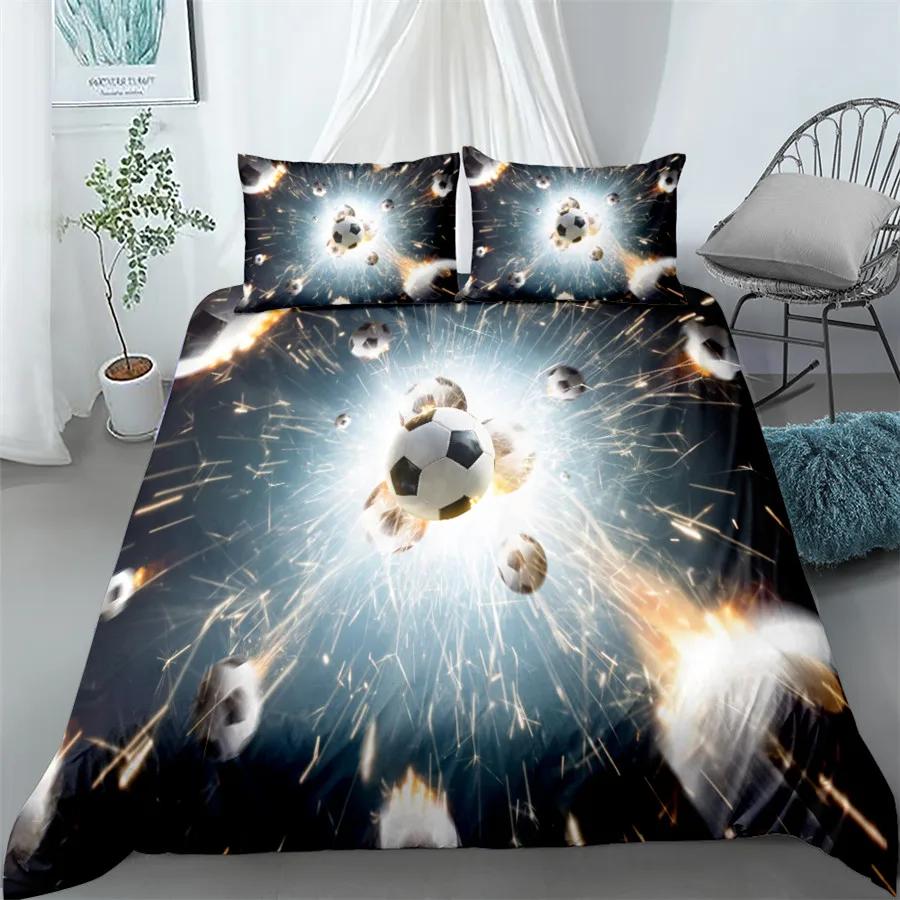 3pcs Bedding Set Firing Baseball 3d Bedding Set King Queen Double Full Twin Single Size Duvet Cover Pillow Case Bed Linen Set