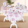 1PC Bedside Table Cover Dust-proof Cover Tablecloth Polyester Round Table Cover Table Cover