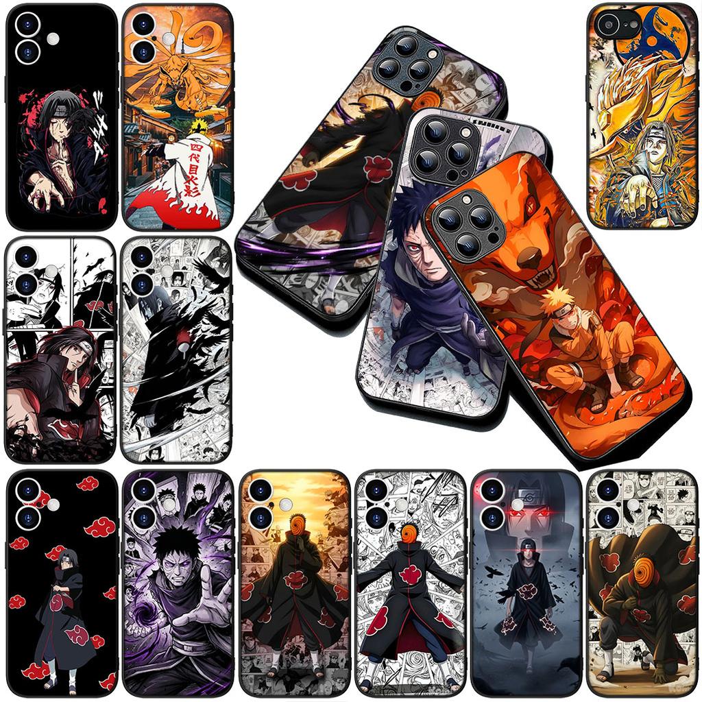for Apple iPhone 12 13 Pro Max Mini ProMax X XR Air 13Pro XS Phone Cover Soft Case Obito Uchiha Tobi Itachi Narutos Akatsuki