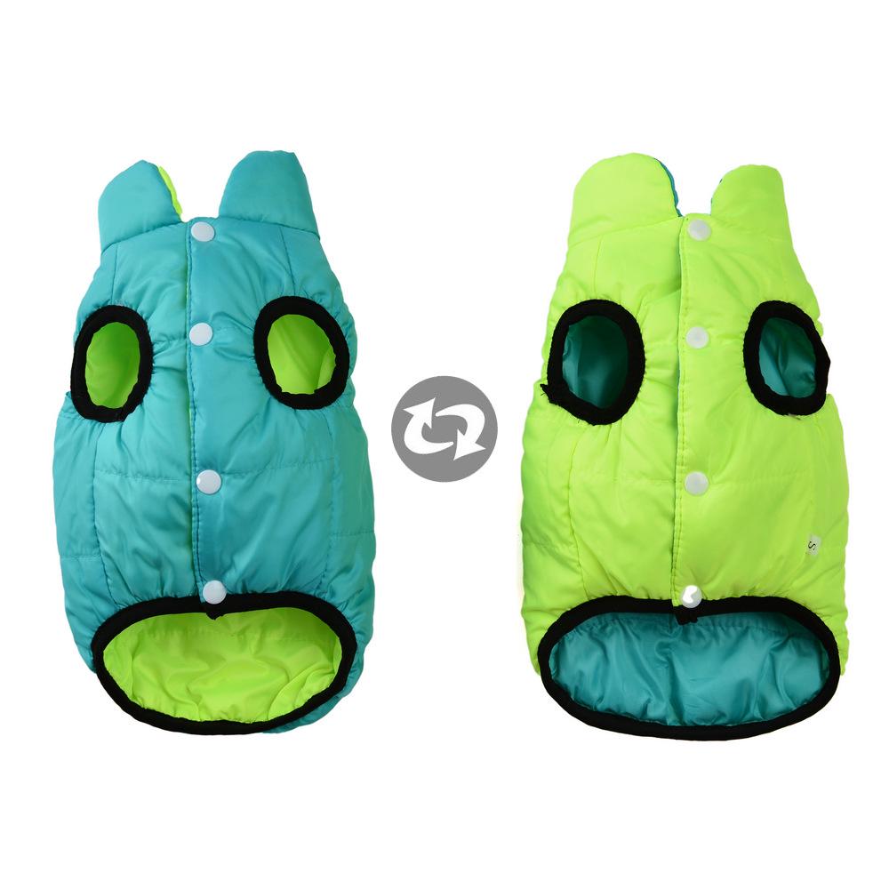 Reversible Camouflage Vest for Pomeranian & Bichon: Small Dog Winter Coat