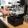 with Tapping Rod Coffee Knock Box Large Capacity Espresso Grounds Container  Baristas