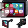 7 Inch Car Radio Wireless CarPlay Android Auto Multimedia Video Player Portable Touch Screen With USB AUX For Rear View Camera