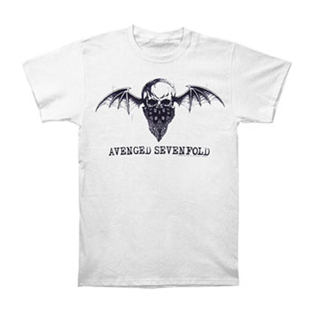 Boys' Avenged Sevenfold Bandana Slim Fit T-Shirt Mens Womens Tees Top Youth White